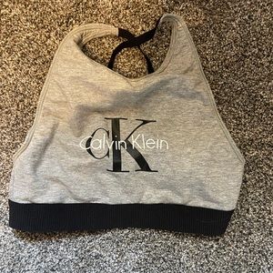 Calvin Klein glitter sports bra/crop tank size SMALL NWOT